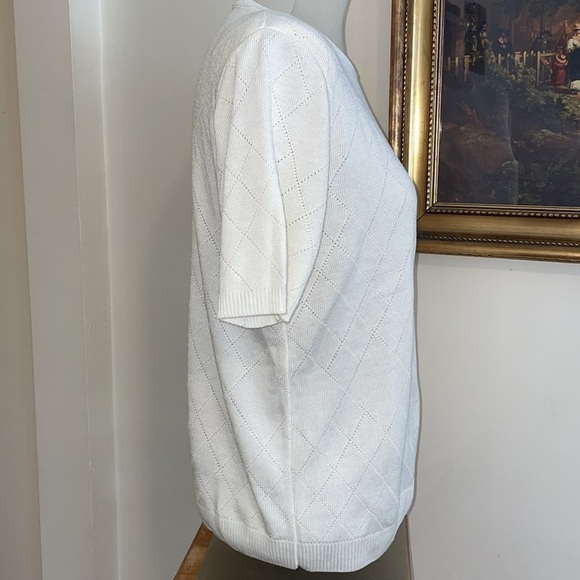 NWT Alfred Dunner Crew Neck Short Sleeve Sweater.  Extra Large Petite.   LXP - Picture 4 of 13